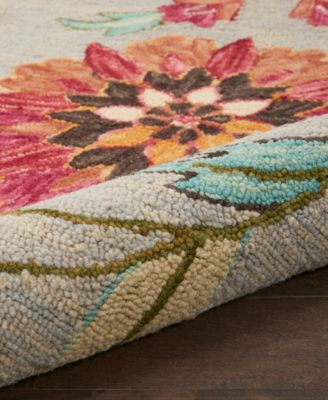 Nourison Home Bahari Bah04 Rug Collection In Gray,multi