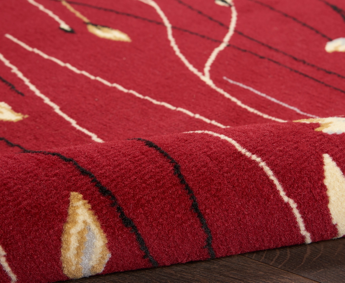 Nourison Home Grafix Grf15 7'x10' Area Rug In Red