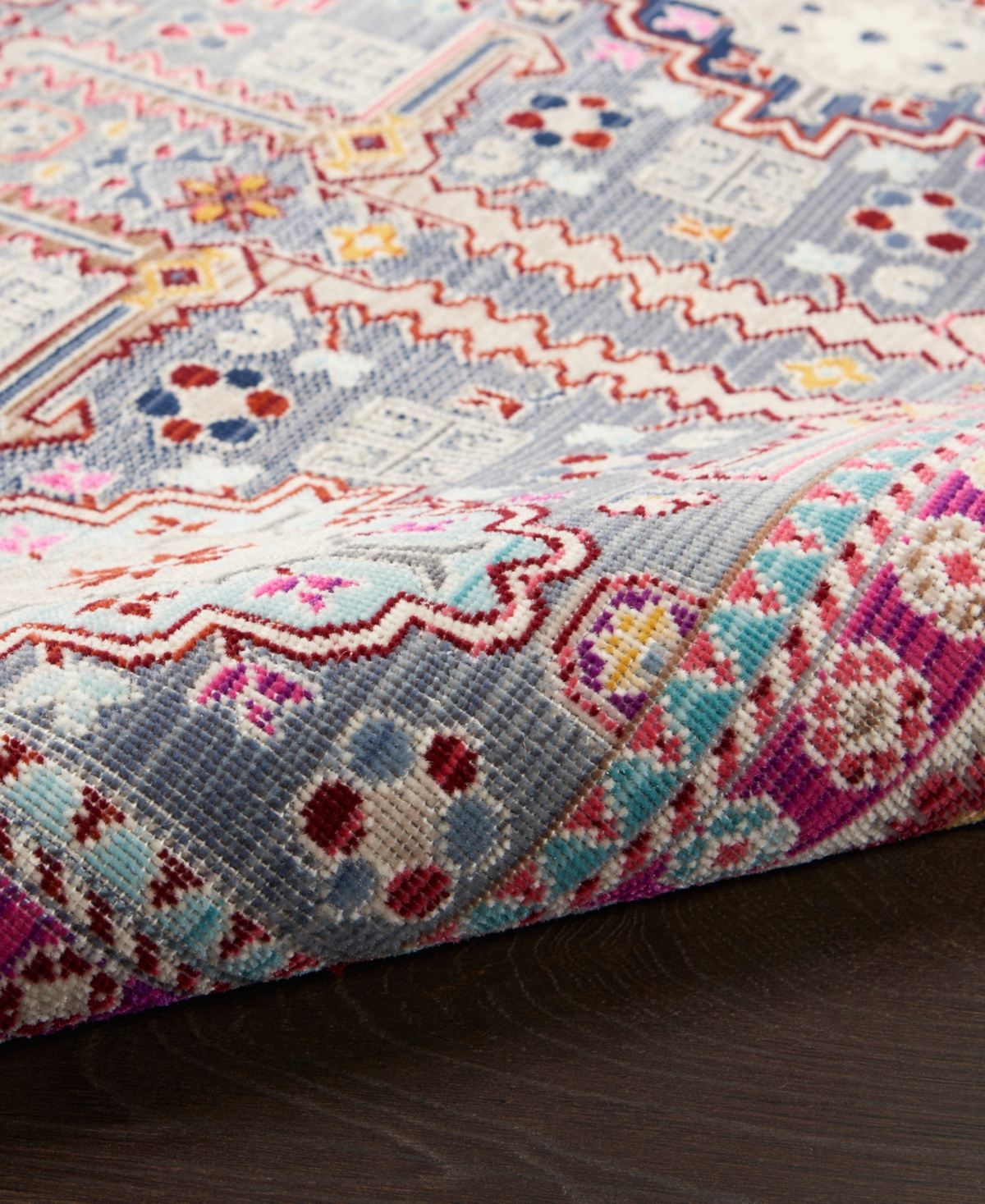 Nourison Home Vintage Kashan Vka05 7'10"x9'10" Area Rug In Gray,multi