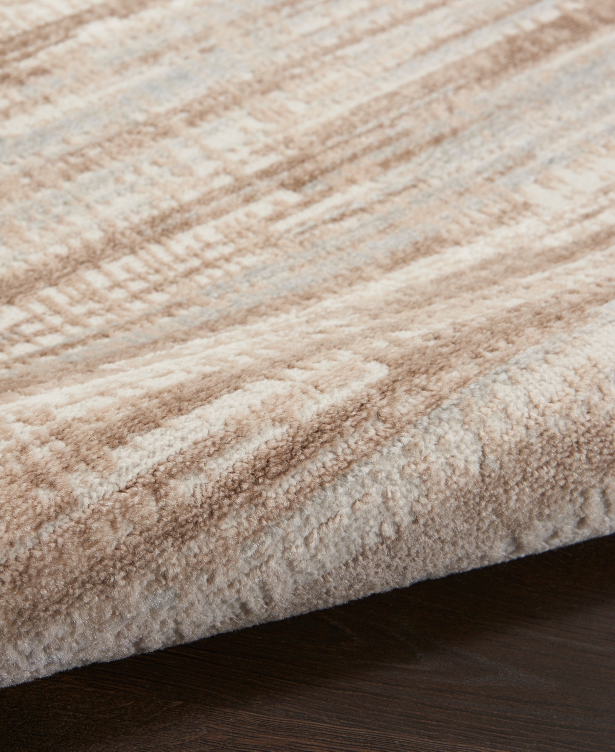 Nourison Home Elation Etn01 5'3"x7'3" Area Rug In Ivory,gray