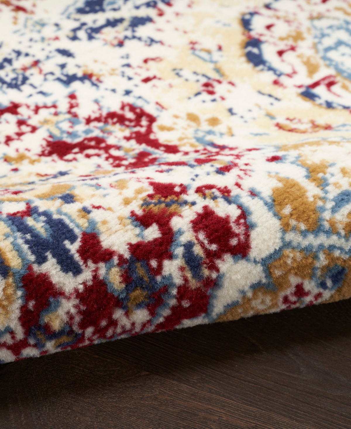 Nourison Home Grafix Grf31 7'10"x9'10" Area Rug In Blue,multi
