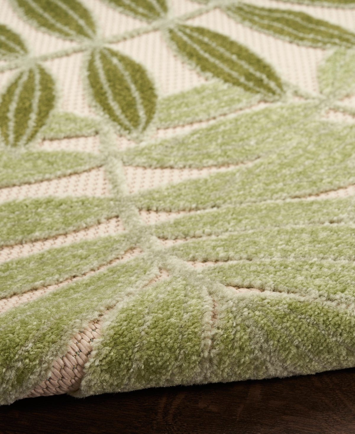 Nourison Home Aloha Alh18 7'10"x10'6" Area Rug In Ivory,moss