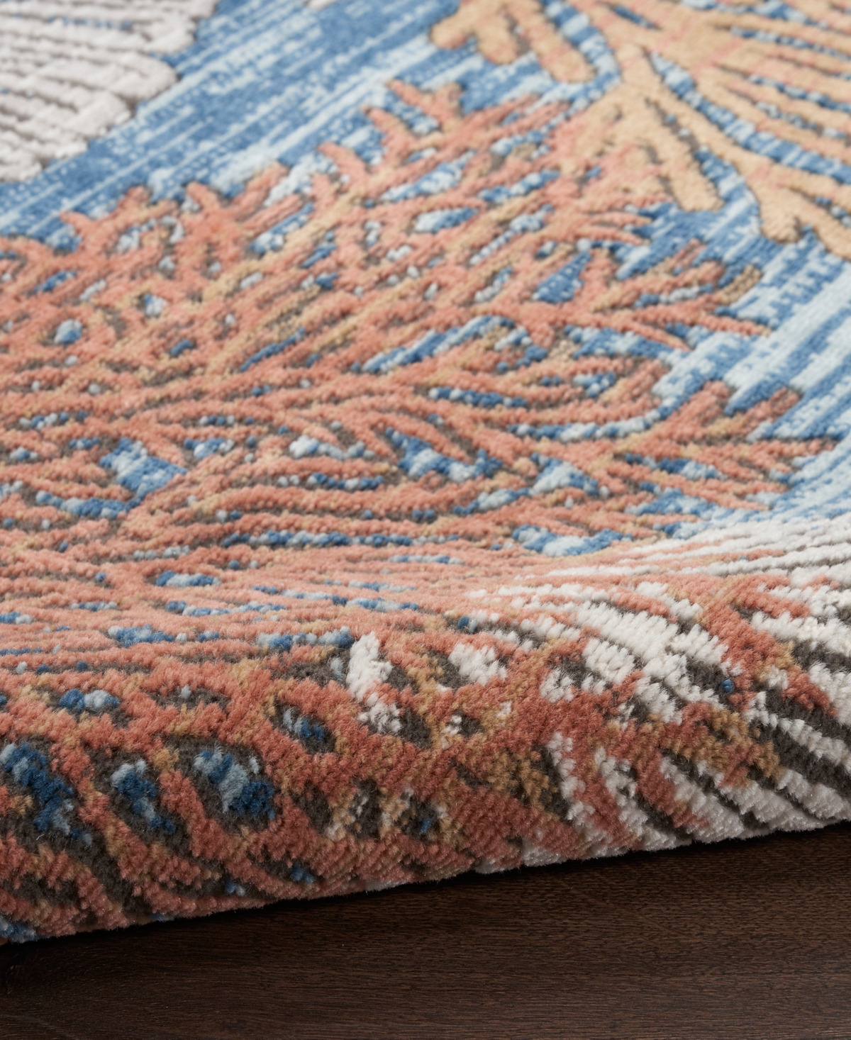 Nourison Home Seaside Sds04 6'x9' Area Rug In Blue,multi