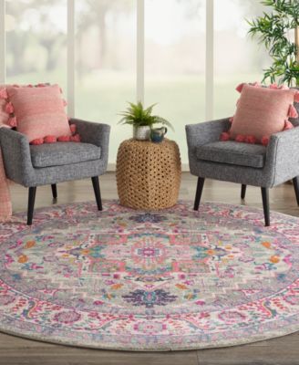 Passion PSN20 8'x8' Round Area Rug