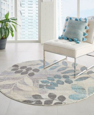 Tranquil TRA01 4'x4' Round Area Rug