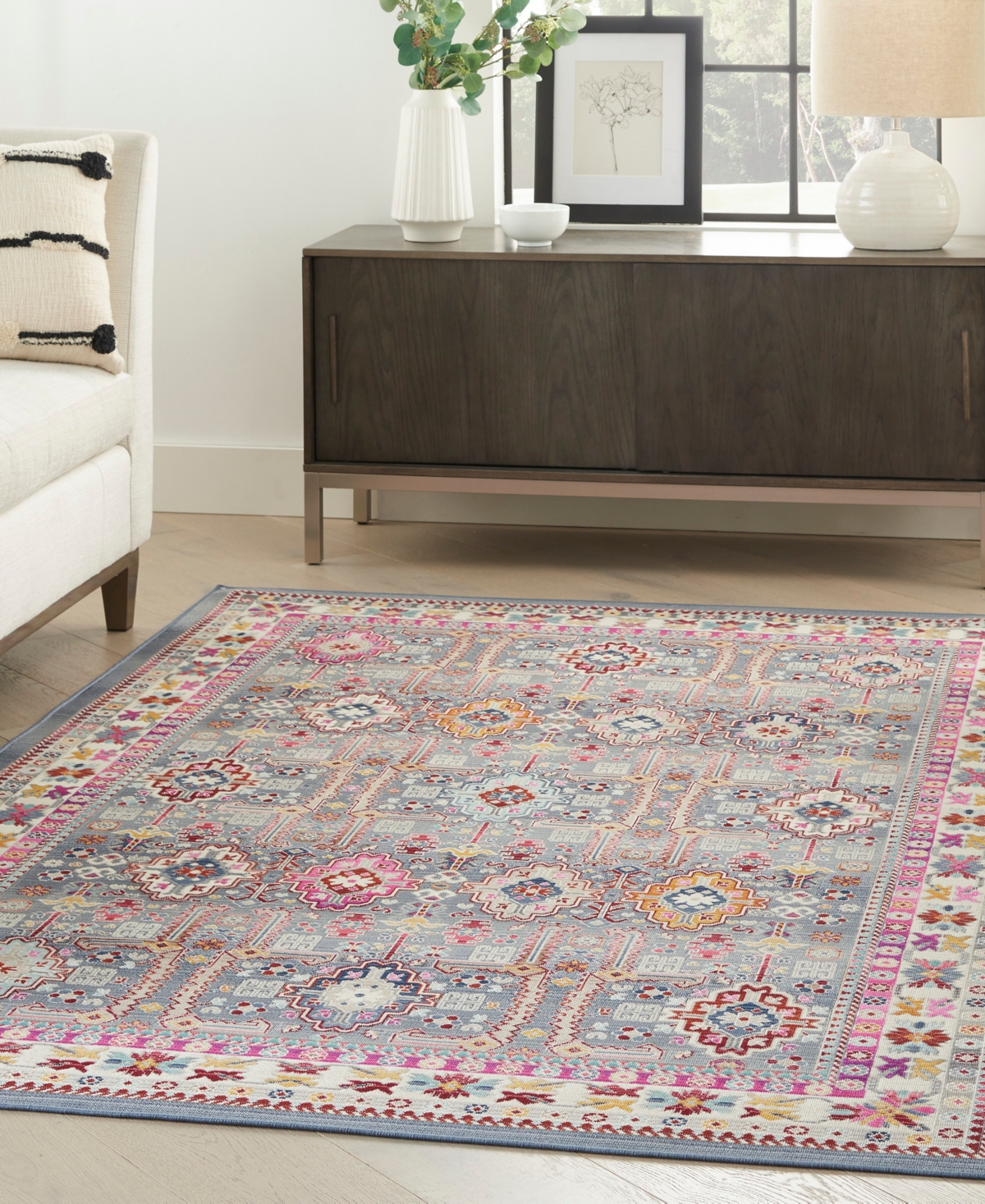 Nourison Home Vintage Kashan VKA05 4'x6' Area Rug -Multi
