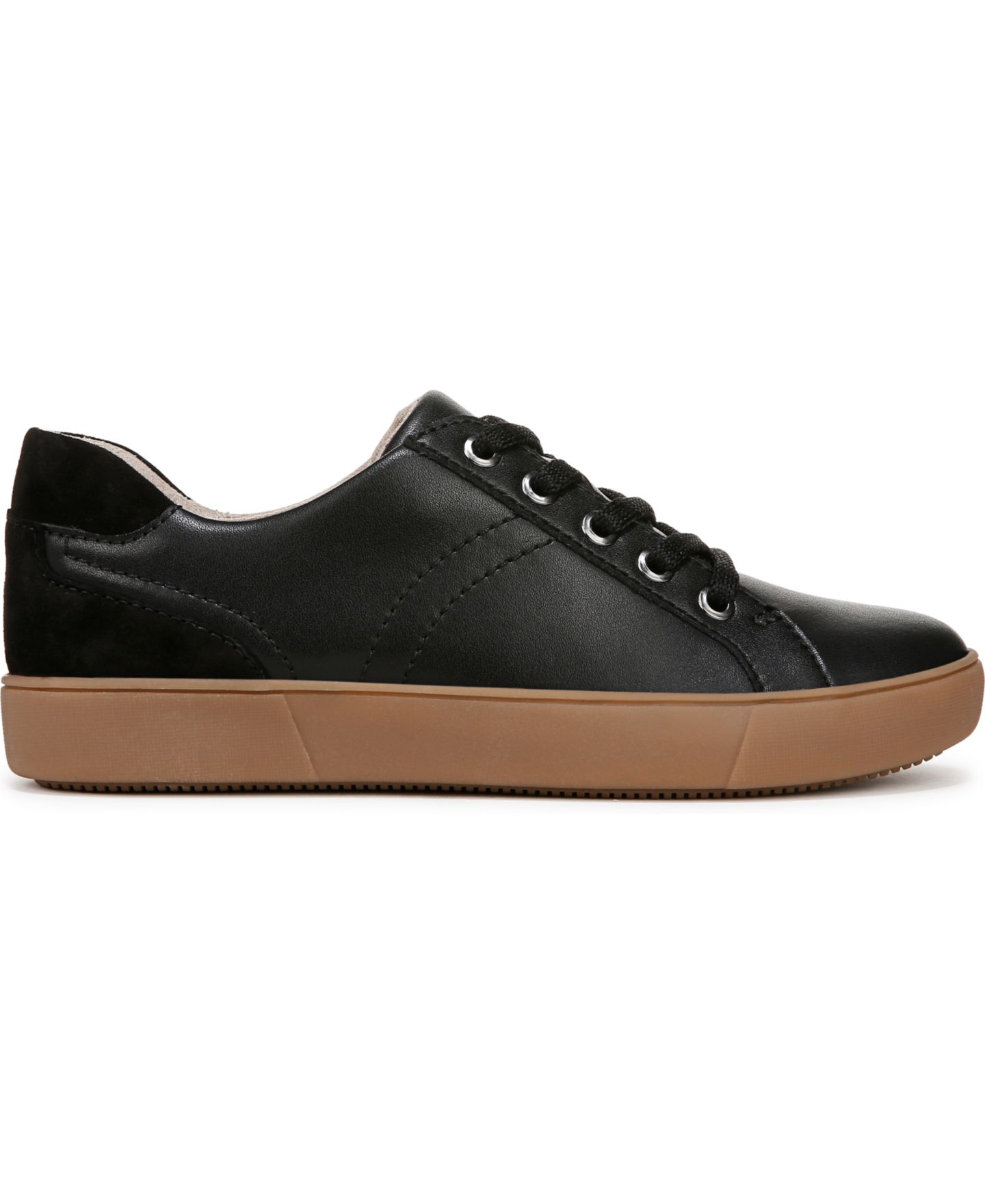 Женские кроссовки Naturalizer Morrison Lace Up, цвет: Чёрный кожаный / Карамельный — фото 2