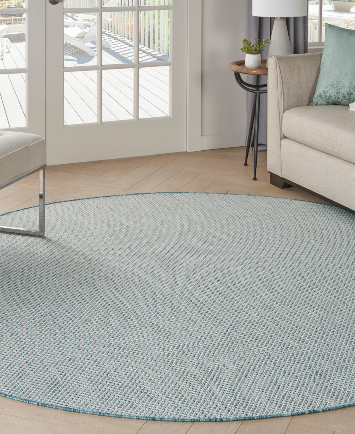 Nourison Home Courtyard COU01 6'x6' Round Area Rug