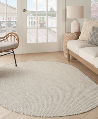 Courtyard COU01 5'x8' Oval Area Rug