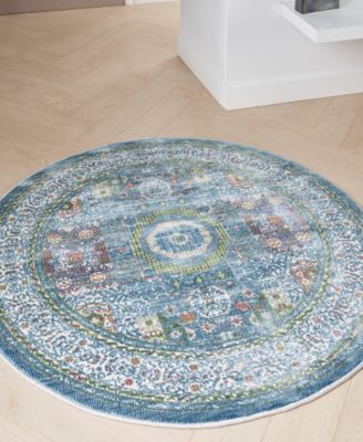 Ankara Global ANR17 4'x4' Round Area Rug