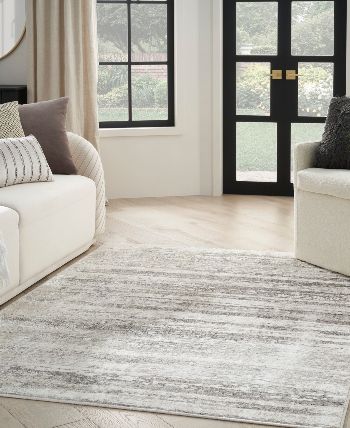 NOURISON HOME GLITZ GLZ10 5'3"X7'3" AREA RUG 