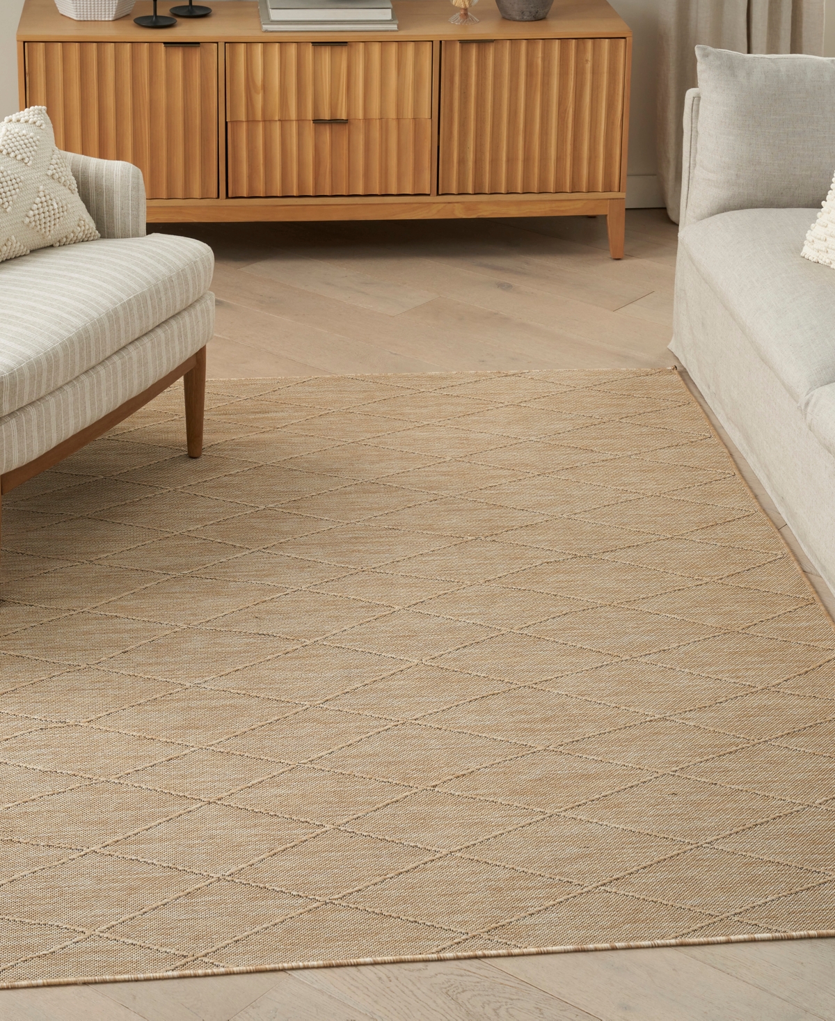 Nourison Home Washable Solutions Wsl01 4'x6' Area Rug In Taupe