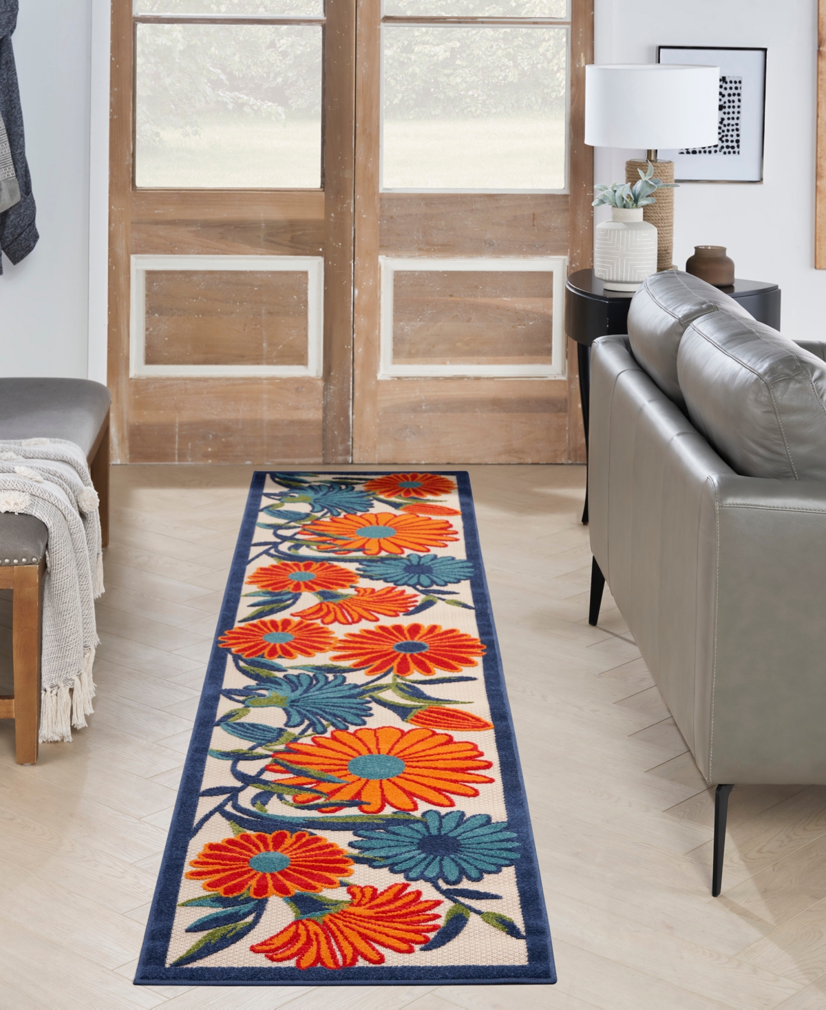 Nourison Home Aloha Alh33 2'3"x12' Runner Area Rug In Multi