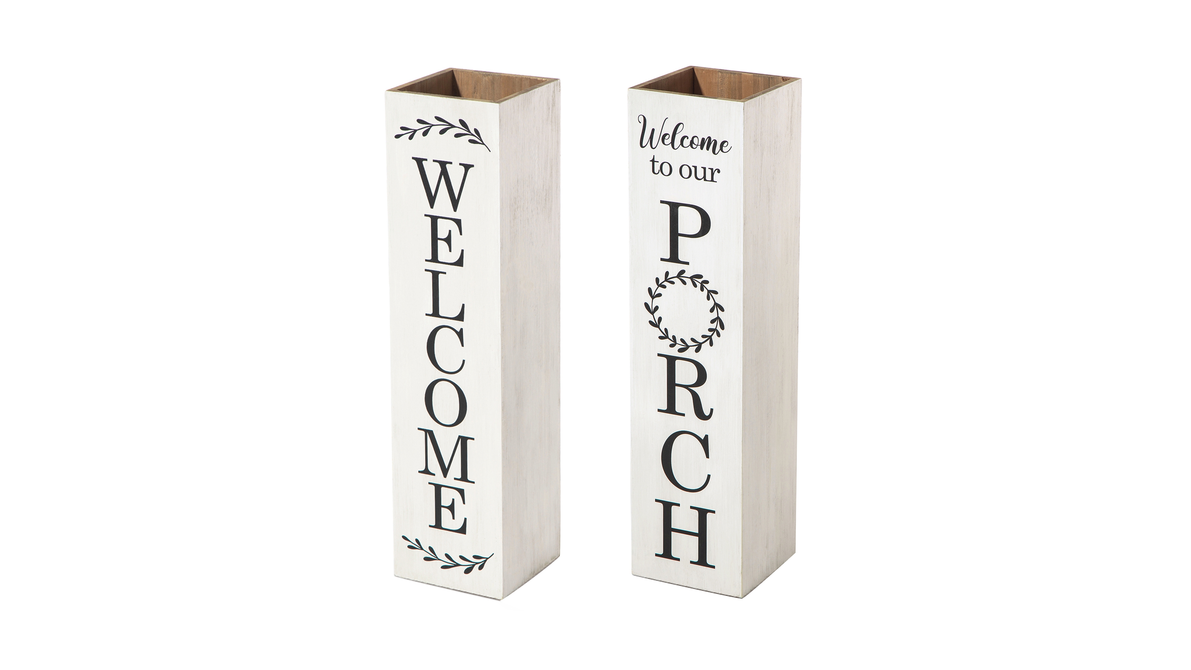 Glitzhome 30"H Double Side Boxed Welcome Porch Sign