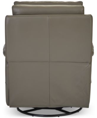 Ossorio Leather Power Swivel Glide Recliner, Created for Macy's