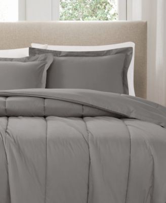 Solid Cotton Percale 2-Pc. Comforter Set, Twin/Twin XL