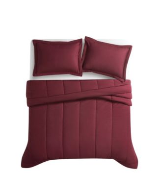 Solid Cotton Percale 2-Pc. Comforter Set, Twin/Twin XL