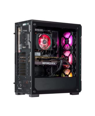 Fultix Custom Built Gaming Desktop PC (AMD Ryzen 5-5500 6-Core, GeForce GTX 1050 Ti 4GB, 16GB DDR4, 2TB PCIe SSD + 2TB HDD (3.5),Win 11 Pro)