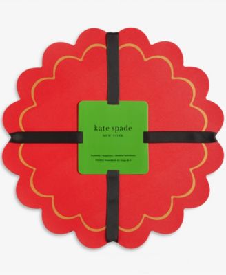 Scallop Edge 15" Round Reversible Placemats, Set of 6