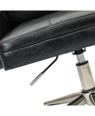 Mid-century Modern Height-Adjustable 360° Swivel Office Chair