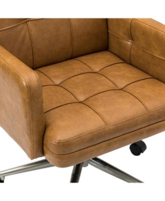 Mid-century Modern Height-Adjustable 360° Swivel Office Chair