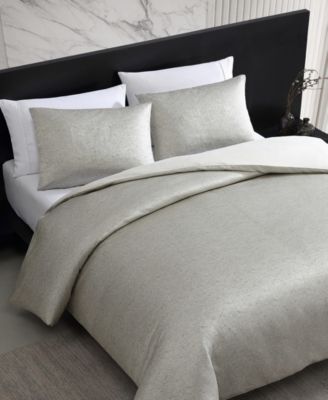 Vera Wang CLOSEOUT! Speckled Satin Weave 3-Pc. Comforter Set, Queen