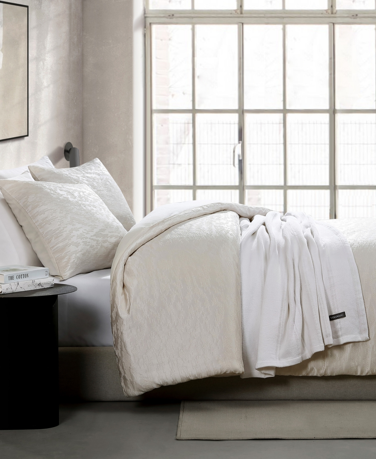 Closeout! Vera Wang Illusion Textured 3-Pc. Duvet Cover Set