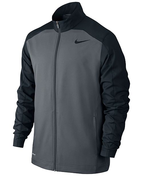 Nike Men S Team Dri Fit Full Zip Woven Jacket Reviews Hoodies Sweatshirts Men Macy S