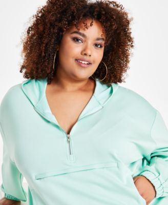 Модный пуловер с капюшоном большого размера от Nina Parker 