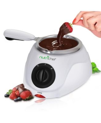 Electric Chocolate Melting Pot Fondue Set, 0.55 lbs Capacity