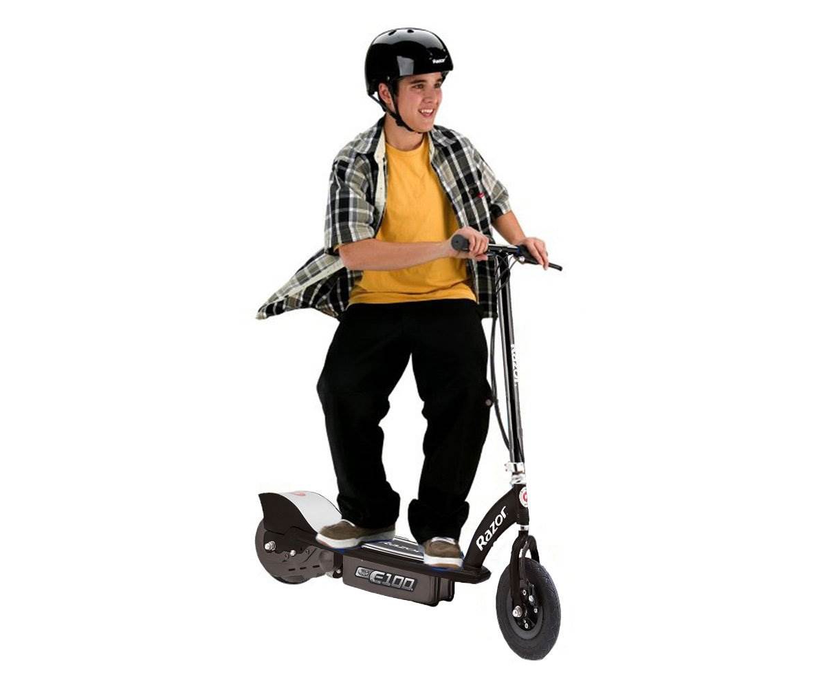 Razor E100 Kids Ride On 24V Motorized Electric Powered Scooters,(3 Pack) - Black