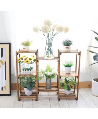 Multifunctional 8 Tiers Garden Patio Plant Stand Flowers Rack Indoor Outdoor