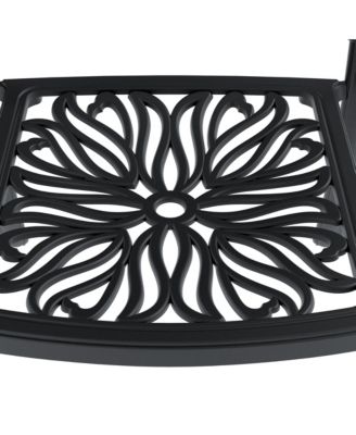 (Cushions In Random Colors)7-Piece Set Of Cast Aluminum Patio Furniture With Cushions