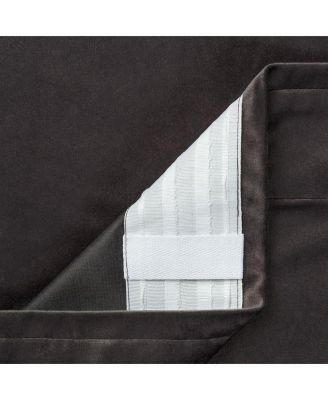 Premium 2-Panel Blackout Velvet Curtains - Classy & Solid Drapes for Living Room or Bedroom - 52" x 63" - Golden