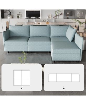 Streamdale Modular Sofa Set with Storage and Sleeper
