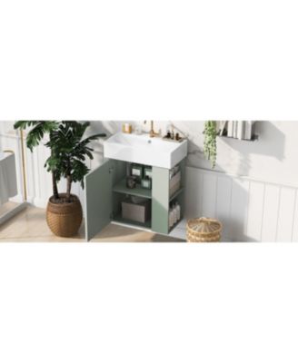 Streamdale 21" Modern Floating Vanity with Ceramic Basin