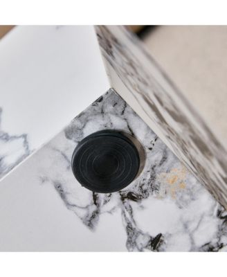 Modern Cube Coffee Table with Stylish Texture