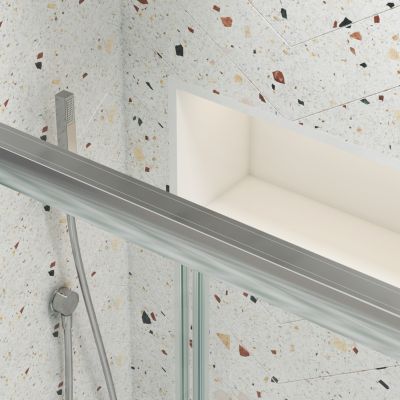 Tempered Glass Sliding Bypass Shower Door