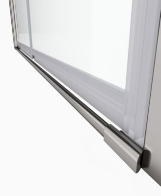 1 3/8" adjustment, universal pivot shower door, with 1/4" tempered glass