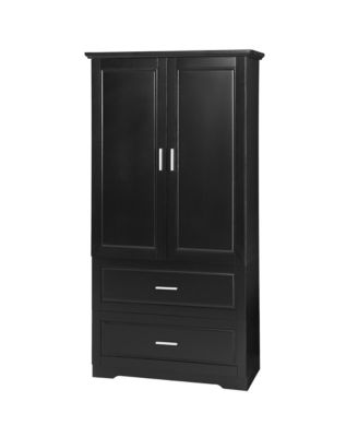 Streamdale Modern Black Bathroom Cabinet with Adjustable Shelf