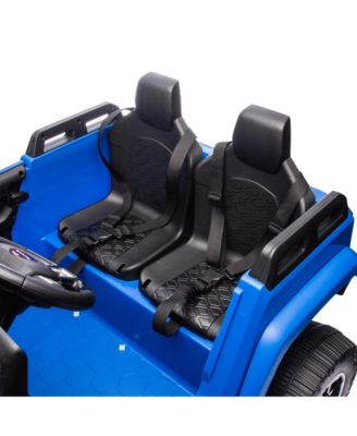 24V Two-seater Kids Ride On Car W/Parents Remote Control, Licensed Toyota LC250,110w Motors, With Shovel, Three-point Seat Belt, Slow Start, Speed adjustment, Bluetooth, Music for Kids Aged 3+.