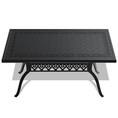 (Cushions In Random Colors)7-Piece Set Of Cast Aluminum Patio Furniture With Cushions