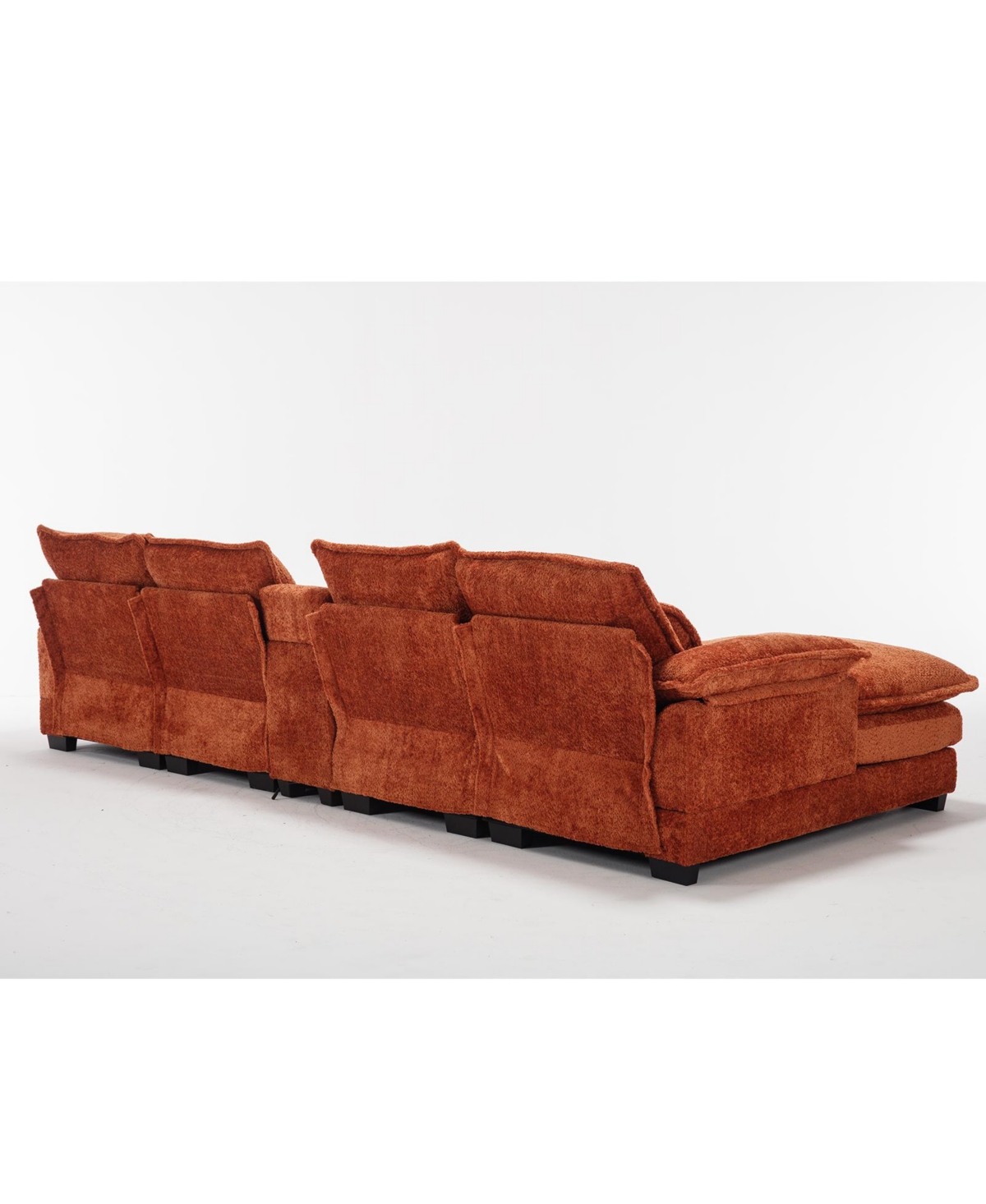 Streamdale Furniture Luxurious U-Shaped Sectional Sofa with Console and Usb Ports