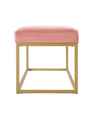 Modern Tufted Channel Entryway Bench Emerald Velvet Upholstered End of Bed Bench with Metal Frame, Footboard Bench for Living Room, Bedroom