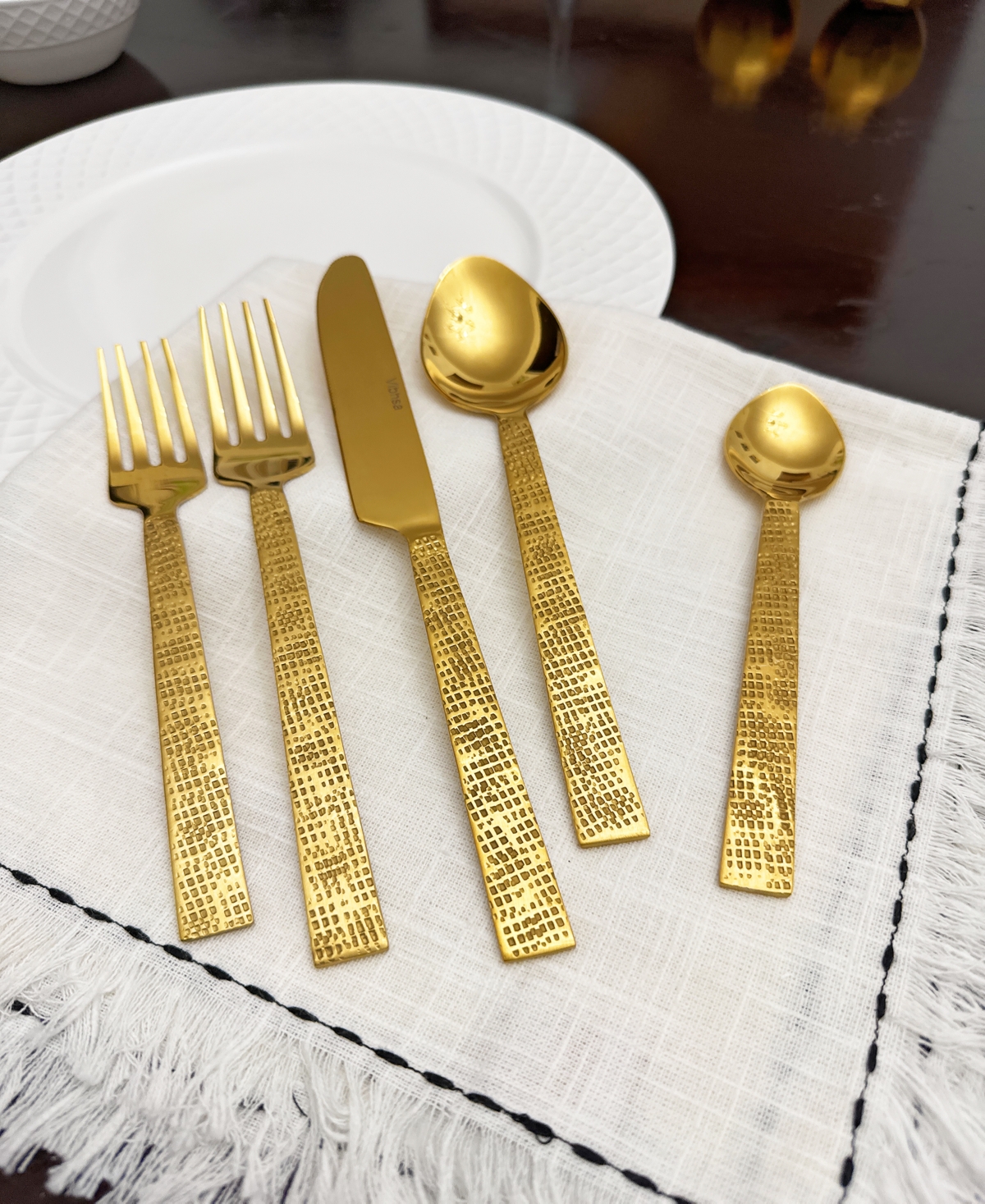 VIBHSA RUSTIC 20-PC. FLATWARE SET, SERVING FOR 4 