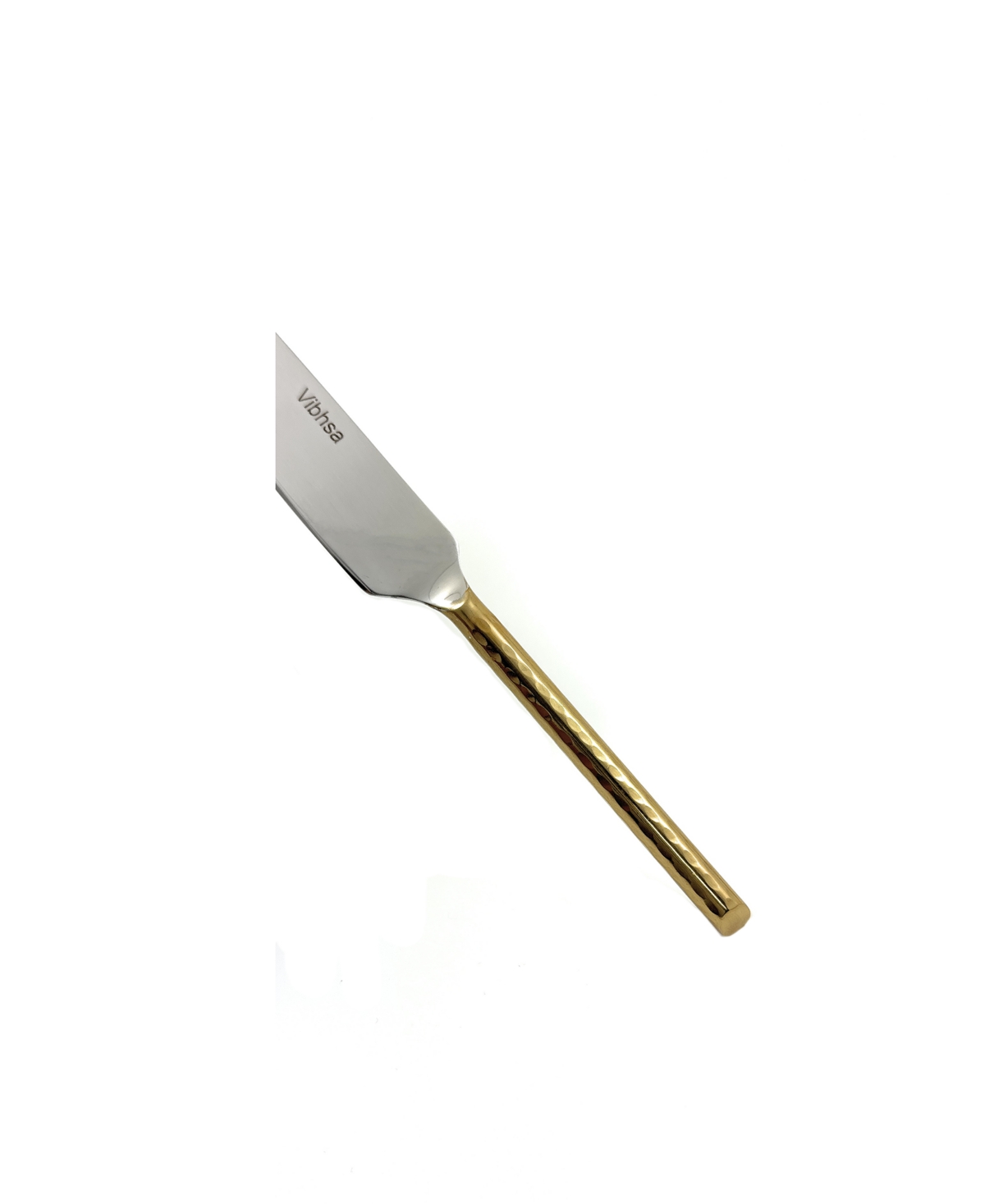 Vibhsa Hammered 4-pc. Cheese Knives Set, Serving For 4 In Golden