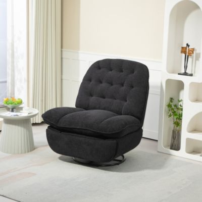 Recliner with 360 Swivel & Chenille Upholstery