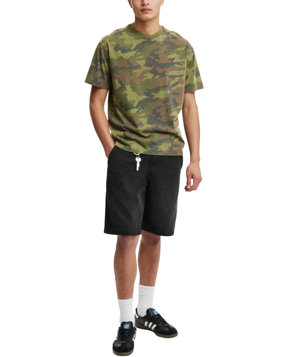 COTTON ON MEN'S CAMO LOOSE FIT T-SHIRT 