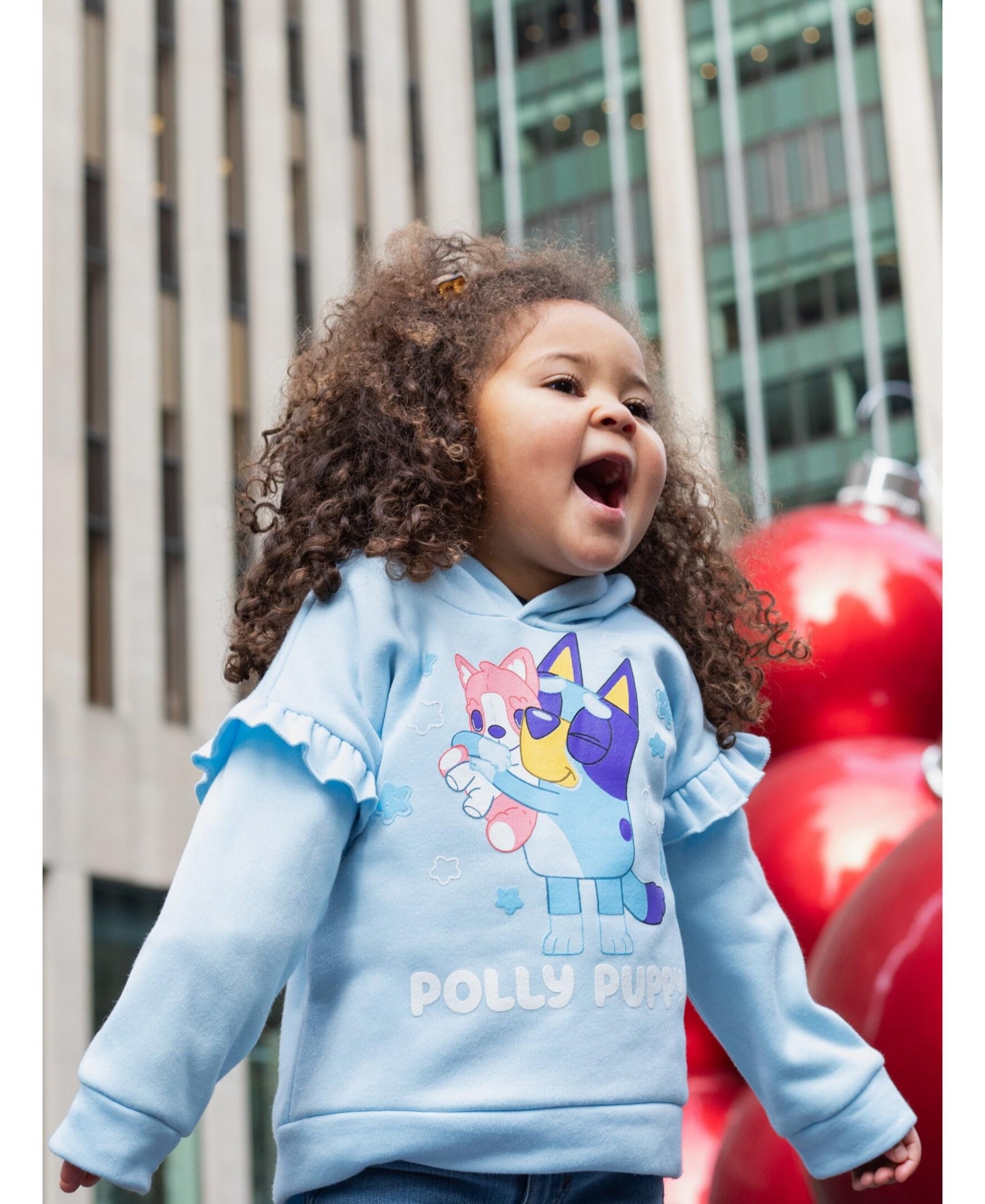 Bluey Toddler Girls Fleece Hoodie and Leggings Outfit Set -/ grey