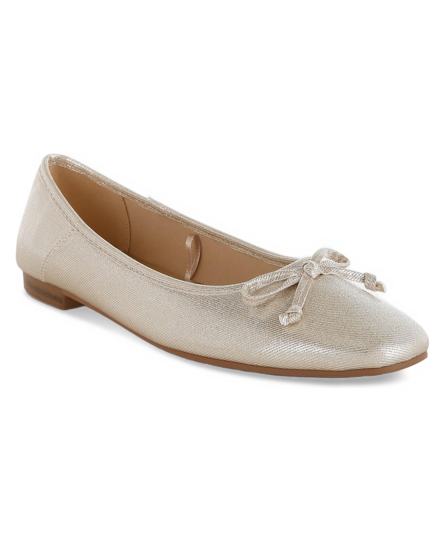 Женские балетки Rag & Co Agshin Metallic Ballet Flats, цвет: Золотой — фото 1